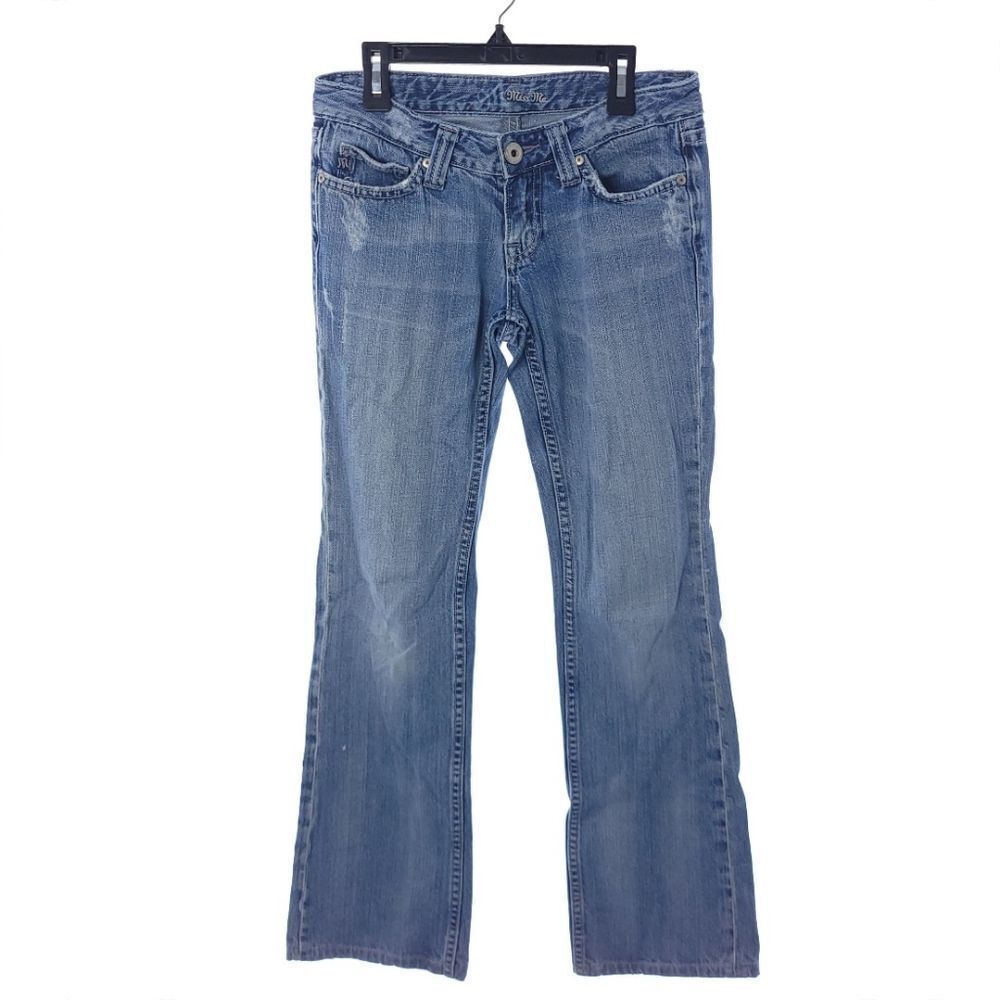 Miss Me Women's Size 26 Solid Blue Dark Highland Jeans JP02750